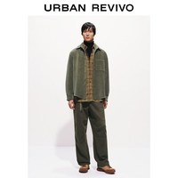  URBAN REVIVO 肌理感贴袋 男士衬衫