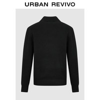URBAN REVIVO 半开襟 男士针织衫