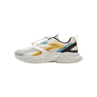  LI-NING/李宁 透气轻便 儿童运动鞋 【春秋网面】乳白色/灰色/黑巧褐-9 36