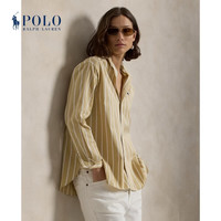 Polo Ralph Lauren 拉夫劳伦 女装 26年早春宽松版条纹棉质衬衫RL27662 100-多色 XXS