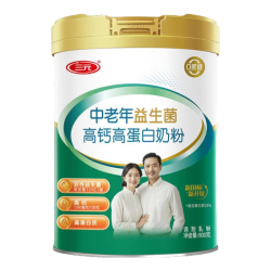 三元 高钙高蛋白益生菌 中老年奶粉 800g一罐