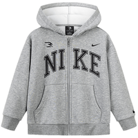 NIKE 加绒保暖 儿童连帽卫衣 岩岭灰 130 /64