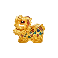 3DG Jewellery/金至尊 珐琅硬金 黄金转运珠吊坠