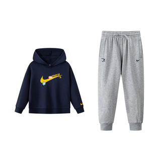  NIKE/耐克 纯棉 儿童套装 靛蓝色 【纯棉毛圈】 （1849） 120 /60 【身高110-116cm】