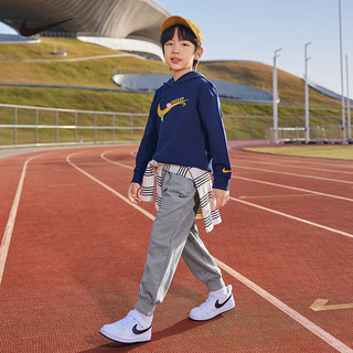  NIKE/耐克 纯棉 儿童套装 靛蓝色 【纯棉毛圈】 （1849） 120 /60 【身高110-116cm】