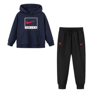  NIKE/耐克 纯棉舒适 儿童套装 靛蓝色 【春秋纯棉舒适】 (1491) 160 /80 【身高158-170cm】