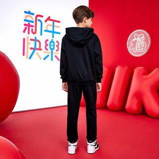  NIKE/耐克 纯棉舒适 儿童套装 正黑色 【春秋纯棉舒适】 140 /68 【身高128-140cm】