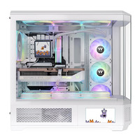 曜越 Tt）光透 View 600 TG 屏显版机箱 雪山白