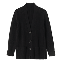  TUHUANG/兔皇 100%绵羊毛 女士毛衣开衫