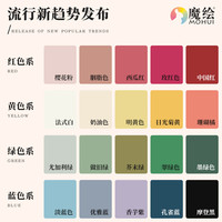 魔绘 实木 床头柜 油漆色板|流行新趋势发布