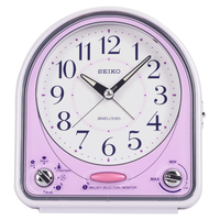  SEIKO/精工 音乐报时 儿童石英闹钟 QHP003P粉色