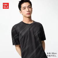 优衣库 男装女装DRY-EX速干T恤/短袖印花吸汗快干