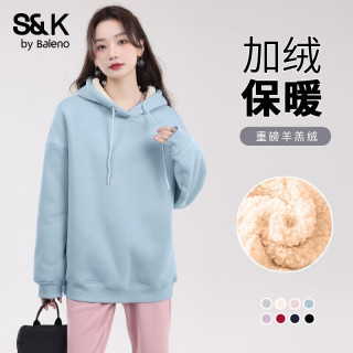 班尼路 S&K系列 重磅加绒卫衣（圆领/连帽）