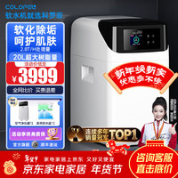 科罗菲 大白双罐软水机家用2.8T/H大流量 20升树脂