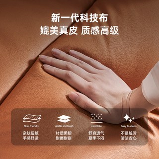  ZUOYOU/左右家私 科技布艺 单人沙发 ④电动带摇单椅科技布-玛瑙棕