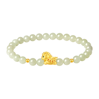 周大生 新年 黄金手链 和田玉手串 足金葫芦 元宝转运珠