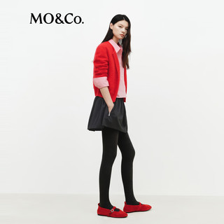  MO&Co./摩安珂 弹力松紧腰 女士半身裙 拉链插兜
