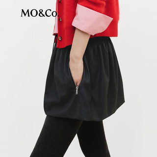  MO&Co./摩安珂 弹力松紧腰 女士半身裙 拉链插兜
