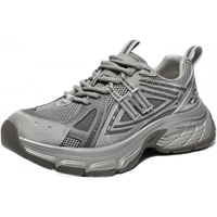  BeLLE/百丽 厚底 男士休闲鞋 银灰色-男款+5CM 42