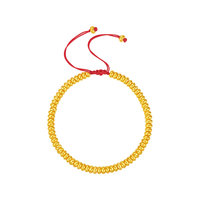  CHOW TAI SENG/周大生 财福圆满 黄金手串 红绳