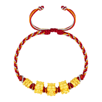  CHOW TAI SENG/周大生 转运珠 女士黄金手链