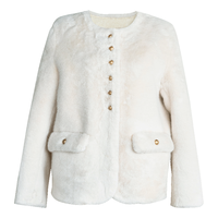  Roey s house 环保皮草 女士皮毛一体外套 白色 L