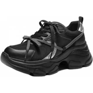 百丽 厚底增高 女士休闲鞋 黑色 37 (235mm)