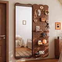糜鸿 实木洞洞板穿衣镜一体门后置物架 贴心设计丨送货入户上楼
