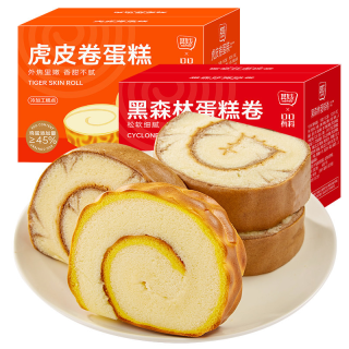 其妙KIEMEO 黑森林蛋糕卷虎皮面包整箱早餐网红健康零食小吃休闲食品懒人即食