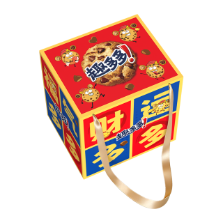  趣多多 年货礼盒 儿童曲奇饼干  财运多多礼盒1050g 普通盒装