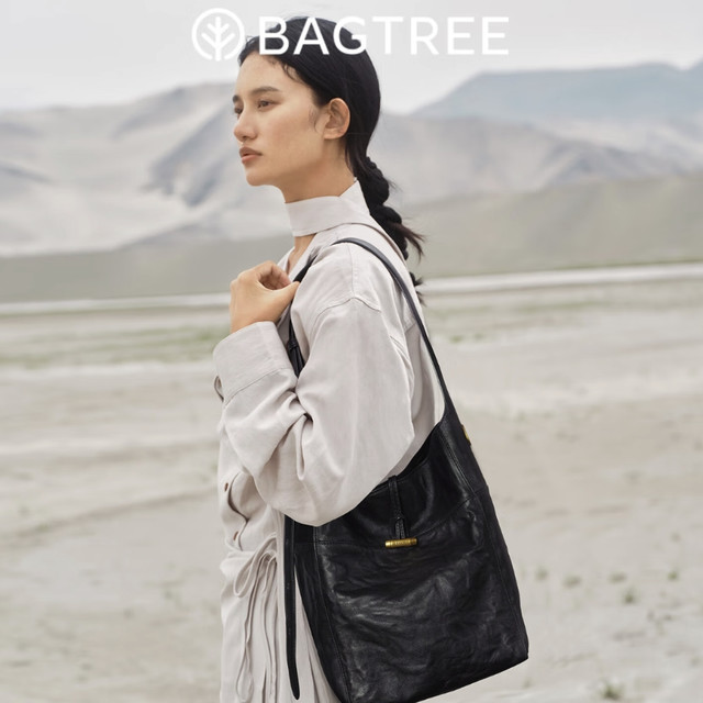 BAGTREE 包包树水桶包轻奢品牌新款植鞣皮大容量通勤单肩女包