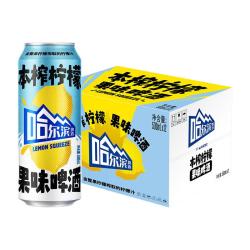 哈尔滨啤酒 麦汁浓度12.5度 柠檬果味啤酒  1x12x500ml 听装 500ml