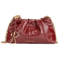  CHARLES & KEITH 油蜡皮 女士单肩斜挎包