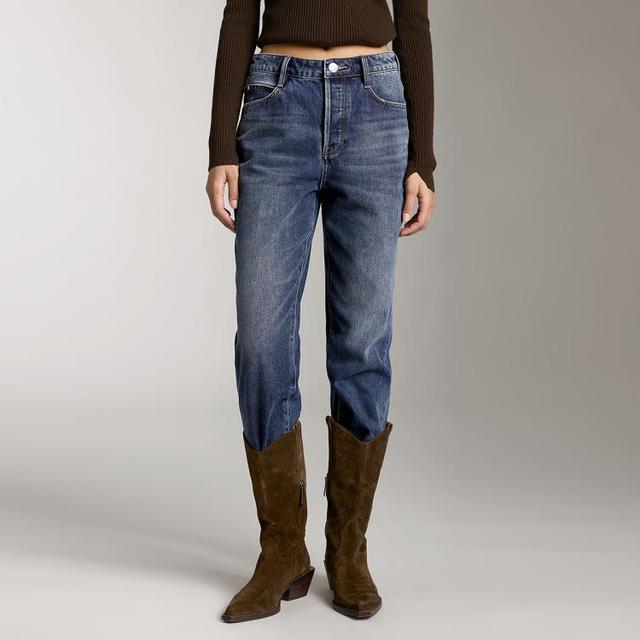 MISS SIXTY 女士复古磨破直筒牛仔裤