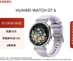华为 WATCH GT 6 流光紫 41mm智能手表