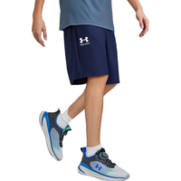 UNDER ARMOUR/安德玛 透气 儿童运动短裤 黑蓝 130