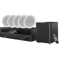 山水(SANSUI)T2 吸顶音响喇叭 5.1家庭影院音响套装 背景音乐客厅 吊顶喇叭 音箱功放家用 6.5英寸+M16