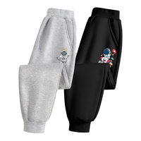 真维斯儿童裤子男童女童宽松长裤中大童透气运动裤薄款 灰(举手宇航) 140