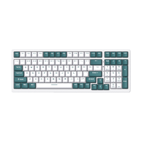 ROYAL KLUDGE RK98 100键 2.4G蓝牙 多模无线机械键盘 蓝白色 ttc七彩红轴水绿轴 RGB