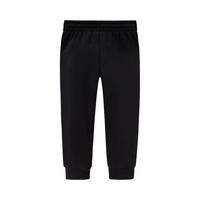 Converse匡威童装儿童加厚珍珠绒长裤男童保暖裤子纯棉休闲裤 正黑色 110/53