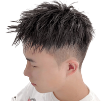 ZURCCA 真人发丝 男士假发 18*20