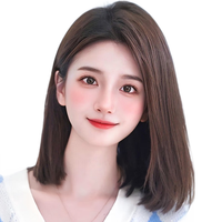TREE/天空树 全真发手织递针仿真头皮 女士假发片 摩卡棕 30cm