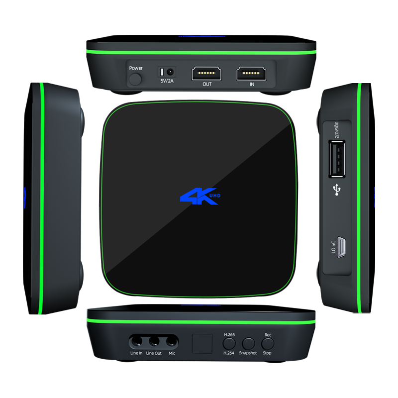  九音九视 高清4K视频录制 HDMI采集器 遥控器