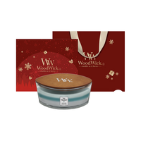 WoodWick 白噪音 香薰蜡烛礼盒 【花香调】薰衣草水疗 453g