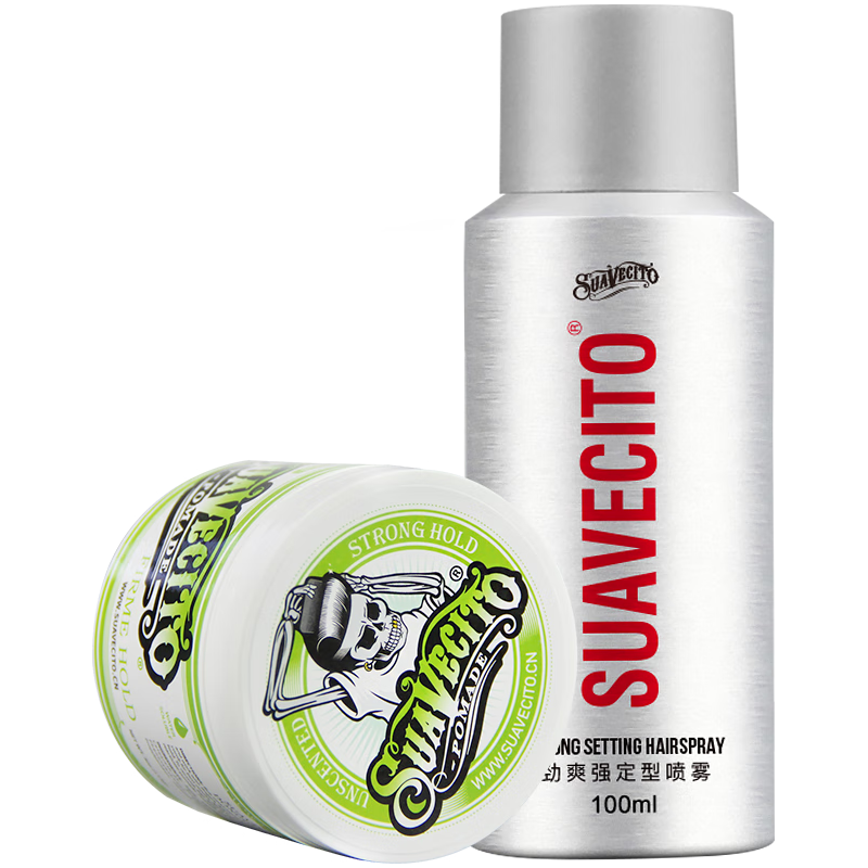  Suavecito 强力定型 男士发油套装+发胶+造型梳