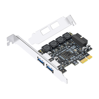 EB-LINK 瑞萨(NEC)芯片 PCIE转USB3.0扩展卡+前置19PIN接口