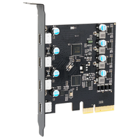 moge/魔羯 10GB PCIEx4转四口Type-C扩展卡