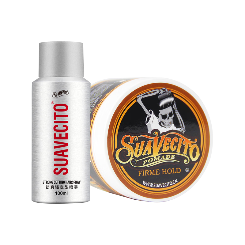  Suavecito 强力定型 男士发油+发泥+造型梳
