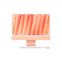 Apple 苹果 iMac M4版 2024款 24英寸 一体机 橙色（M4 10+10核、核芯显卡、16GB、256GB SSD、4.5K）