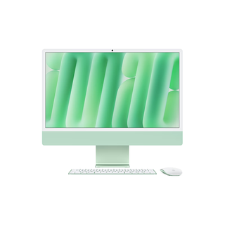 Apple 苹果 iMac M4版 2024款 24英寸 一体机 绿色（M4 10+10核、核芯显卡、24GB、512GB SSD、4.5K、MD2Q4CH/A）